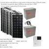 ⁦Solar Panel Kit Complete 3000W 110v 220V Battery Charger MPPT Hybrid Inverter Car Camping Caravan Boat Light Off Grid System RV⁩ - الصورة ⁦3⁩