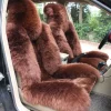 ⁦1 Pcs Car Seat Covers For Sedan SUV Warmer Wool One Piece For Front Seat Thick Quality Fur Cushion Mats Women Pink⁩ - الصورة ⁦4⁩