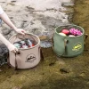 ⁦Multifunctional Portable Collapsible Bucket Car Large Capacity Travel Wash Bucket Outdoor Camping Picnic Water Storage Tank⁩ - الصورة ⁦3⁩