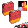 ⁦12V Taillight Turn Signal Indicator 26 LEDTail Light Car Number Plate Light Rear Reverse Brake Stop Lamp Trailer Truck Caravan⁩ - الصورة ⁦2⁩