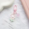 ⁦Fashion Sweet Cute Tulip Flowers Key Chain For Women Bag Backpack Pendant Jewelry Trinket Girl's Car Key Ring Keychain⁩ - الصورة ⁦6⁩