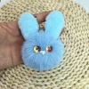 ⁦Cute Handmade Plush Rabbit Ear Keychain Cartoon Decorative Bag Car Keychain Jewelry Doll Doll Girl's Clothing Accessory Pendant⁩ - الصورة ⁦5⁩