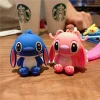 ⁦Disney Stitch Toys Keychain Anime Figure Stitch Pendant Keychain Sweet Pink Keychains Women Car Keyring Girl's Birthday Gifts⁩ - الصورة ⁦2⁩