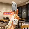 ⁦Mimiso anime figures Chiikawa Keychain Cute Usagi Hachiware Keyring pendant Bag Car Key Accessories Girl's Birthday Gifts⁩ - الصورة ⁦6⁩