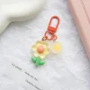 ⁦Fashion Sweet Cute Tulip Flowers Key Chain For Women Bag Backpack Pendant Jewelry Trinket Girl's Car Key Ring Keychain⁩ - الصورة ⁦2⁩