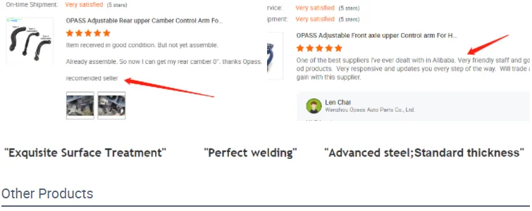 ذراع تحكم الحدبة الأمامية القابلة للتعديل لمازدا 6 II Atenza GH & BESTURN B70 B90 GS1D-34-250 GS1D-34-200 1 زوج