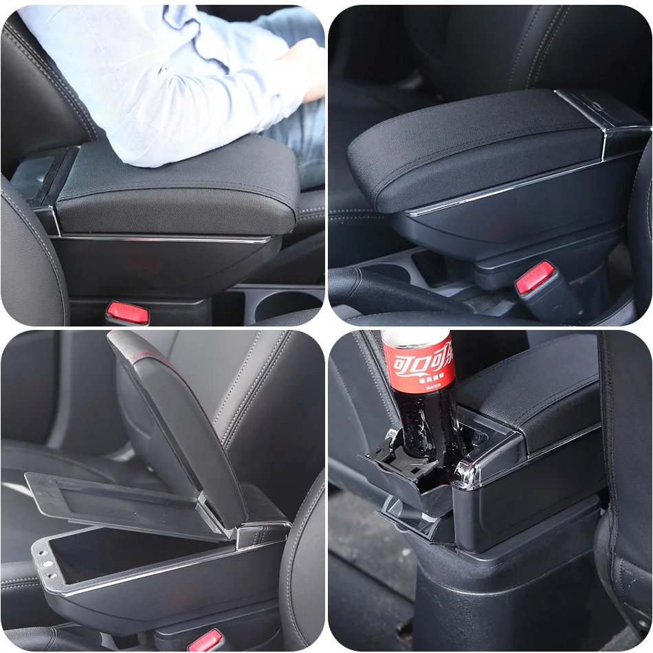 تخزين ذراع السيارة ، فورد EcoSport ، صندوق ، أجزاء التعديل التحديثي ، تركيب الذراع البسيط ، ملحقات السيارة