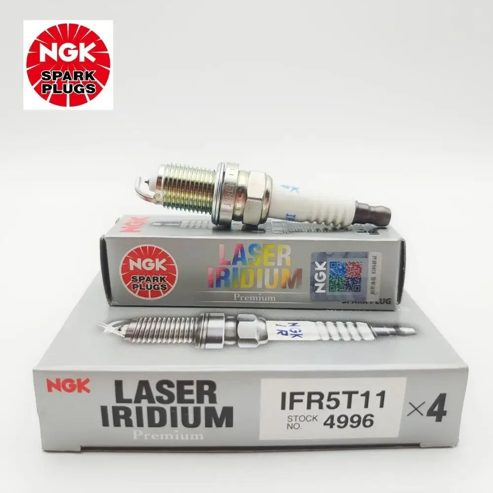 4 قطعة الأصلي NGK IFR5T11 4996 العلامة التجارية الجديدة ليزر إيريديوم البلاتين شمعات الإشعال لسوزوكي جيمي 1.3L تويوتا RAV4 كامري 2.0L 1AZ-FE
