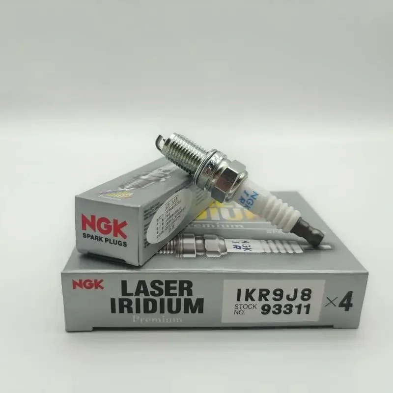 4 قطعة NGK IKR9J8 93311 ليزر إيريديوم بلاتينيوم لسيارة جيب كومباس 2016-2020 	 رينيجيد 1.4T فيات 500 فياجيو أوتيمو 1.4T