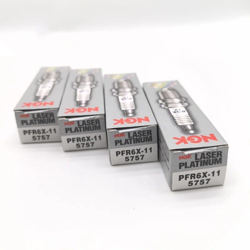 NGK Qriginal PFR6X-11 5757 Dual Platinum Spark Plug 06E 905611 101905611 أ لأودي A4L A5 A6 A6L A6L كواترو A7 A8L Q5 2.8L3.2L