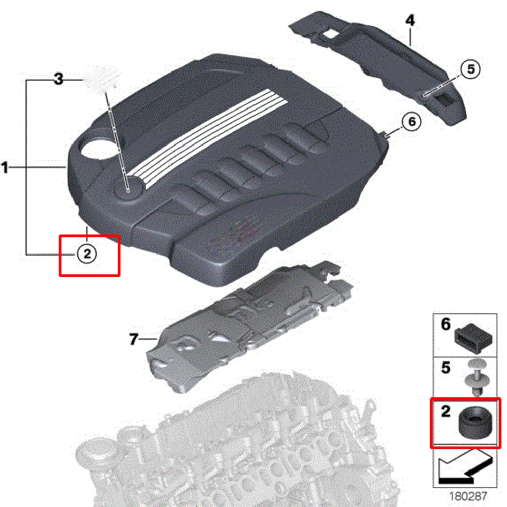 2 قطعة ل MINI كلوبمان R55 R56 كابريو R57 كوبيه R58 رودستر R59 كونتري مان R60 بيسمان R61 غطاء المحرك المطاط تصاعد جبل